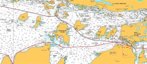 benjamin islands north channel map.